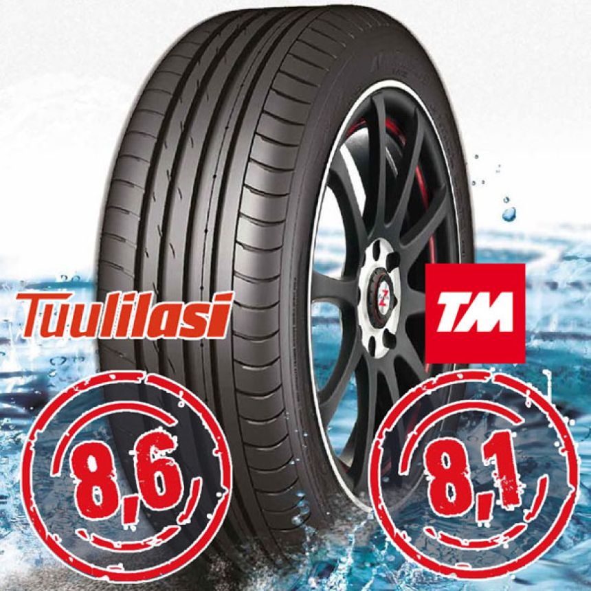 Sportnex AS-2+ TM- ja Tuulilasi-testimenestys 195/45-16 V